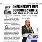 Giresun Gündem Gazetesi – 25 Temmuz 2025