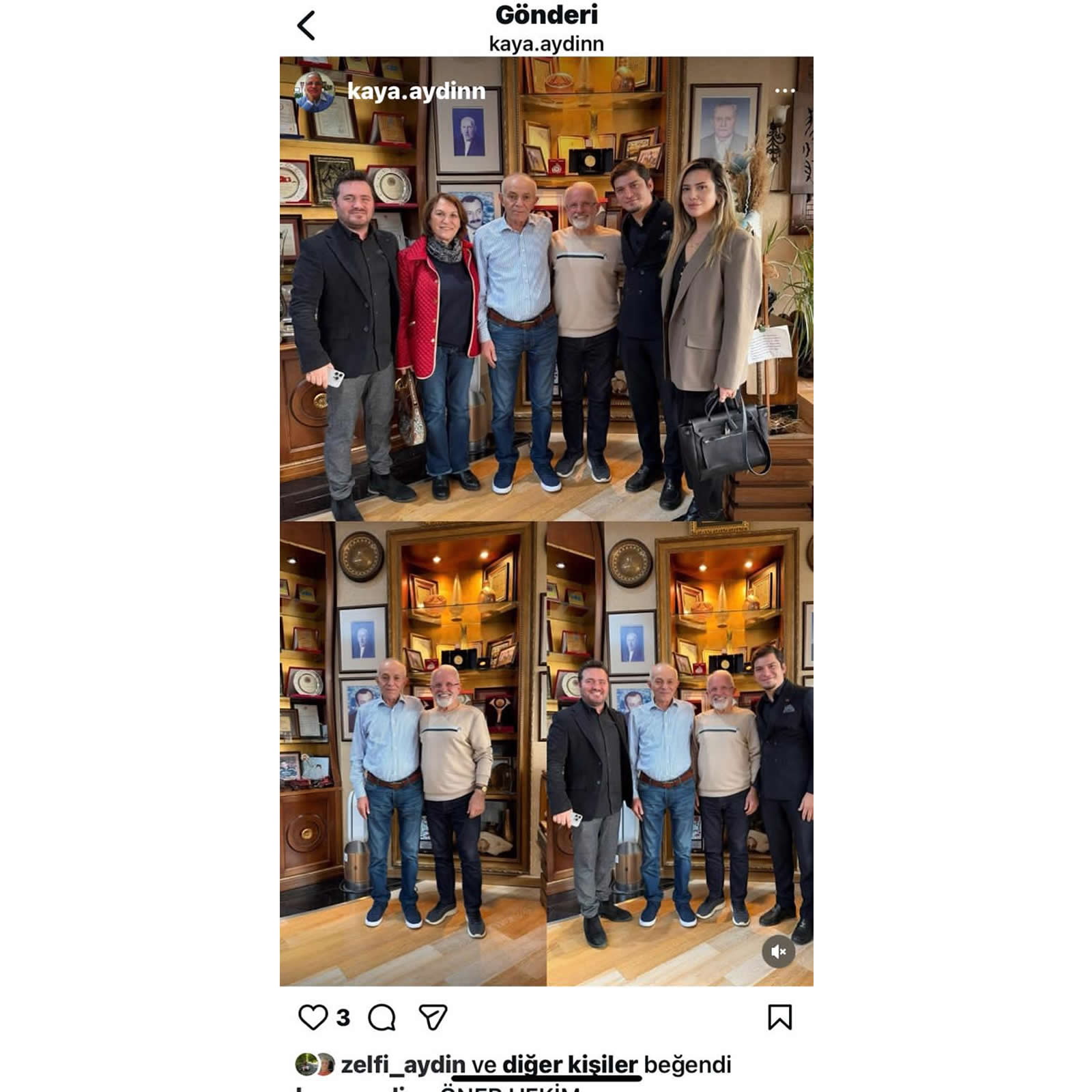 Eğitimci Kaya Aydın’ın Sayın Öner Hekim İçin Paylaşımları