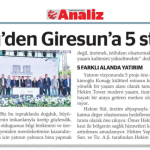 Analiz Gazetesi – 15 AĞUSTOS 2026