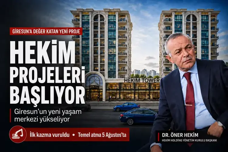 HEKİM TOWER’DA İLK KAZMA VURULDU, TEMEL 5 AĞUSTOS’TA ATILACAK